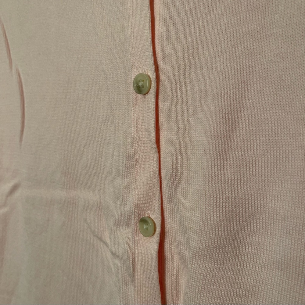 CROFT & BARROW Pink Cardigan Button Down Long Sleeve Top Sweater Plus Sz 2X NEW - Picture 3 of 8